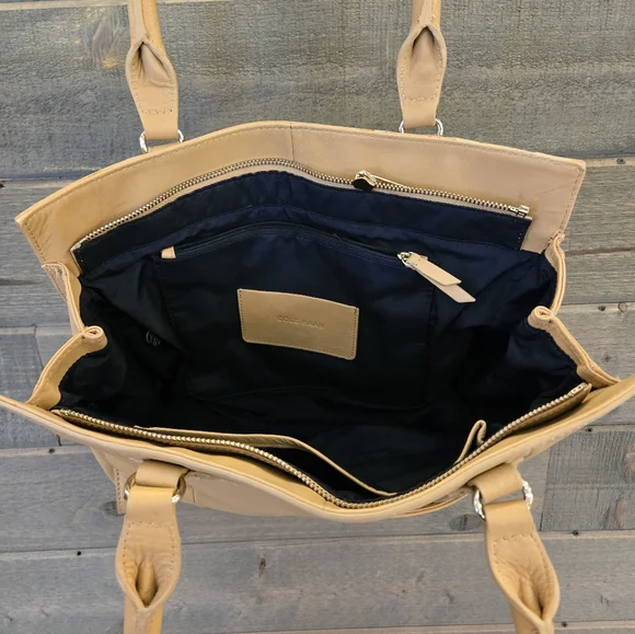 Cole Haan Leather Tan Tote - Picture 6 of 9